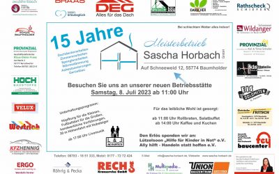 15 Jahre – Sascha Horbach GmbH